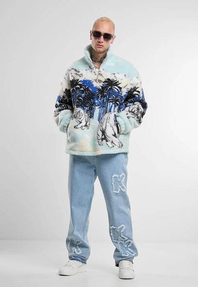 Karl Kani Svetr 'Ice Tiger'
