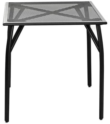 Zahradní kovový stůl ZWMT-70R, 72 x 70 x 70 cm