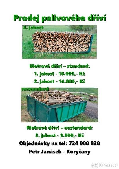 Prodej palivového dřeva - Kroměříž