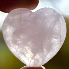Růženín - broušené srdce 40 mm
