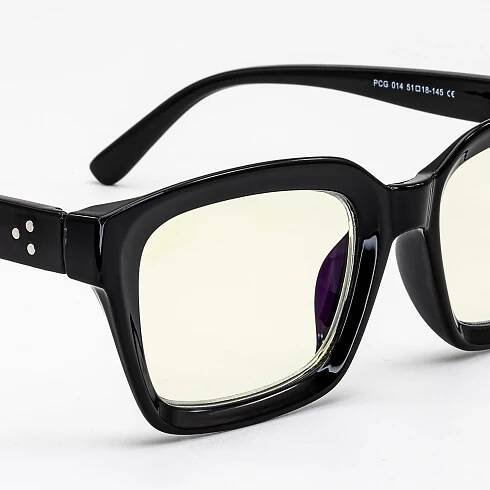 GLASSA Blue Light Blocking Glasses PCG 014, +4,00 dio, černé
