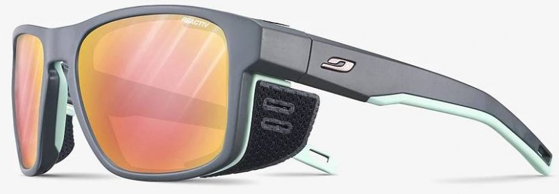 Sluneční brýle Julbo Shield M - REACTIV Glare Control 1-3 - dark grey/green pastel