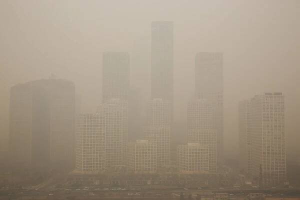 Beijing Enveloped In Heavy Smog