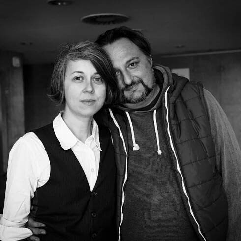 Herečka Ivana Uhlířová a hudební skladatel Ivan Acher | foto: Vojtěch Havlík,  Český rozhlas