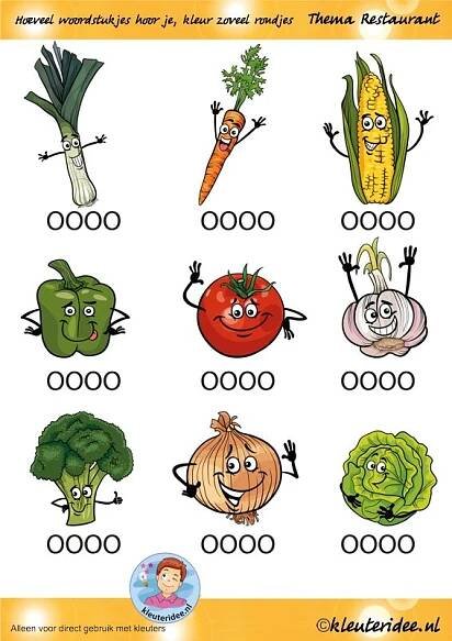 an image of vegetables and their names