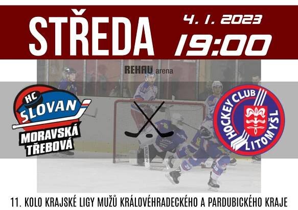 A-TÝM: Slovan čeká v novém kalendářním roce první zápas, do REHAU arény přijede soupeř z Litomyšle – HC Slovan Moravská