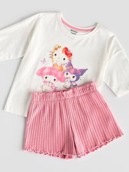 Pyžamo Hello Kitty and Friends Barva krémová - RESERVED - 104FQ-01X