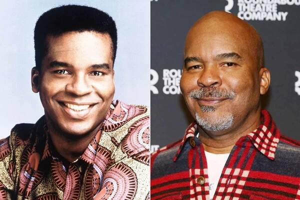 David Alan Grier in a press photo for ‘In Living Color,’ circa the early 1990s; David Alan Grier poses at a photo call for ‘A Soldier’s Play’ on Broadway at the American Airlines Theatre on Dec. 5, 2019, in N.Y.C