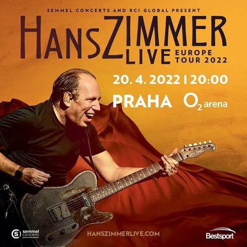 2 Vstupenky Hanz Zimmer - O2 arena Praha 2022