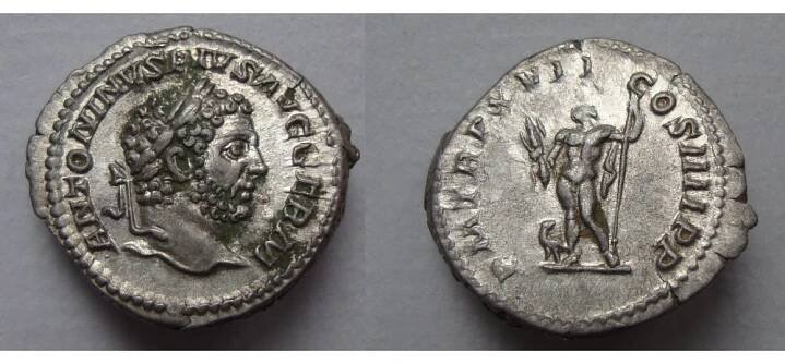 Caracalla-  Denarius JUPITER EF! (JA2207)