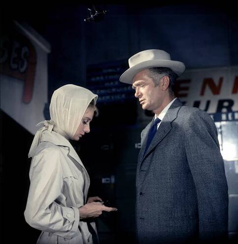 Audrey Hepburn and Buddy Ebsen in the classic 1961 film Breakfast at Tiffany's, based on the novel by Truman Capote.