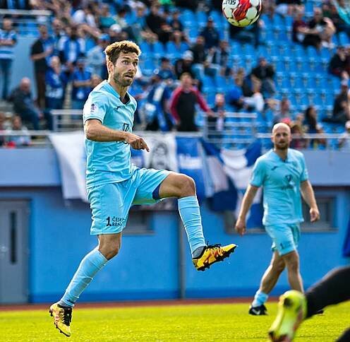 27. 4. 2024, Česká fotbalová liga, FK Viagem Ústí nad Labem - Slovan Velvary....