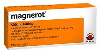 MAGNEROT 500 mg 50 tablet (Léky s obsahem vitamínů a minerálů)