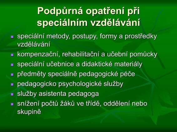 PPT - Žák se speciálními vzdělávacími potřebami PowerPoint Presentation - ID:4830247