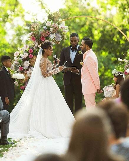 Colman Domingo Officiating Wedding Ceremony of Anika Noni Rose and Jason Dirden