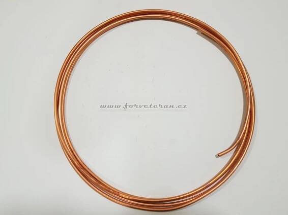 Brzdová trubka měděná Cu 4,76mm 5m