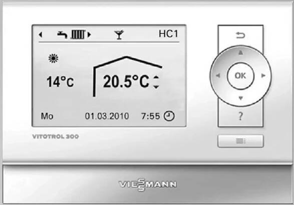 Jednotka pevného dálkového ovládání VIESSMANN VITOTROL 200-E