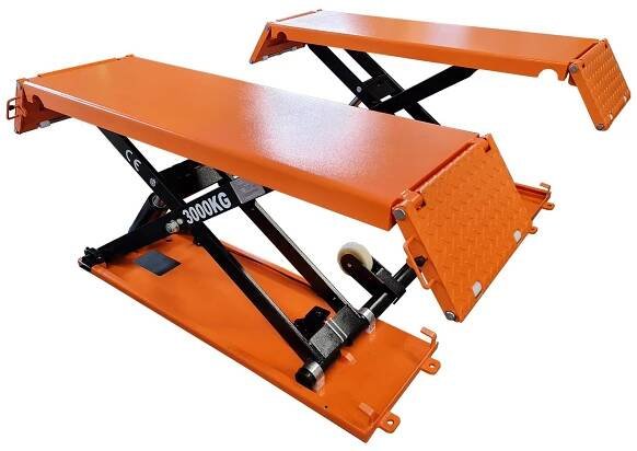 Mobilní nůžkový zvedák s rampami, 3t, 230V U-Z30M 230V