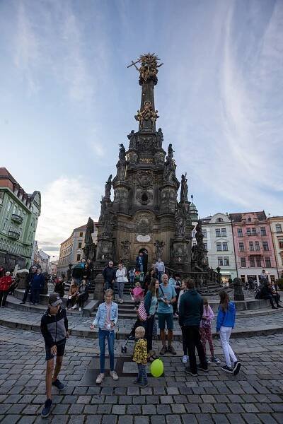 Festival vojenských hudeb rozezněl olomoucké náměstí