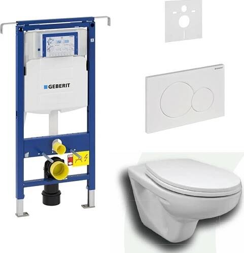 AKČNÍ SET 5v1 Geberit Duofix Special 111.355.00.5 + Basic WC mísa