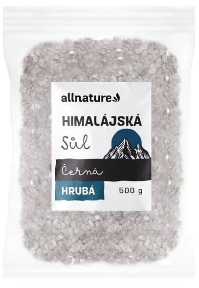 Allnature Himalájská sůl černá hrubá 500 g