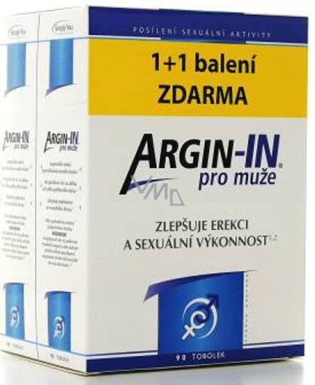 Argin-IN improves erection and sexual performance for men 90 capsules + Argin-IN 90 capsules - VMD parfumerie - drogerie