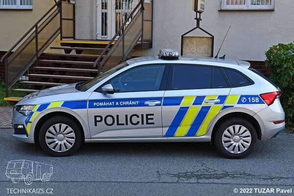 PČR - OOP Chvaletice - Škoda Scala - TECHNIKAIZS.cz