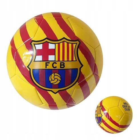 Fotbalový míč FC Barcelona Catalunya VEL.5 tréninkový žluto červenomodrý