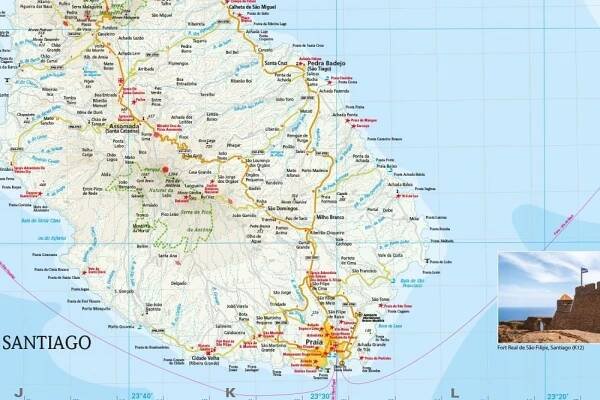 VODOTĚSNÁ MAPA KAPVERDSKÉ OSTROVY RKH Nakladatelství Reise Know How