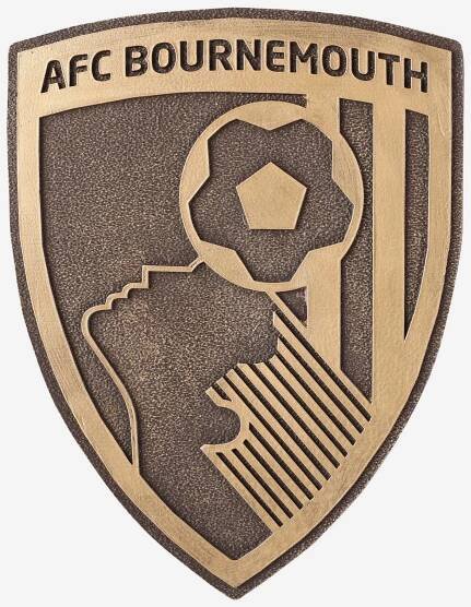 AFC Bournemouth Bronze Effect Wall Sign