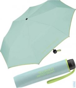 Dámský a dívčí skládací deštník Super Mini aqua sky 56258, Benetton