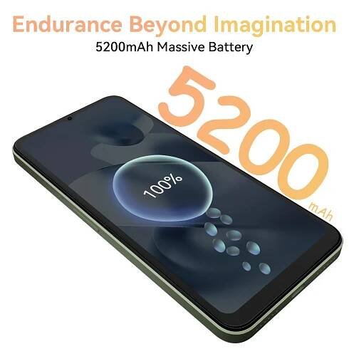Cubot Note 40 Smartphone, 12 GB RAM (6GB + 6GB Rozšířeno) + 256GB ROM, 50MP hlavní fotoaparát, 6,56" 90Hz displej, 5200mAh baterie, GPS