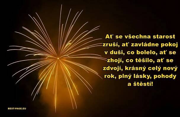 Novoroční přání text, obrázky. Krásná novoroční přáníčka