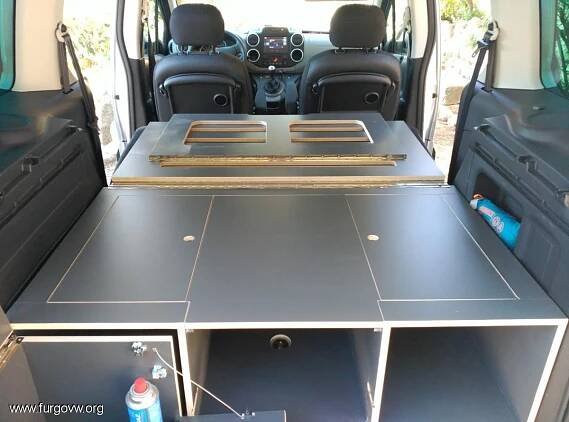 Peugeot Partner Tepee Outdoor | Interior de autocaravana, Interiores de caravanas, Cambio de imagen campista