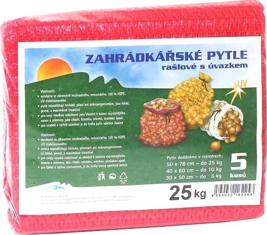 Milmar Pytel rašlový s úvazkem 5 ks 25 kg červený