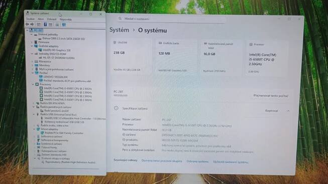 PC#207 Lenovo M700, i5, 256GB, 16GB, W11
