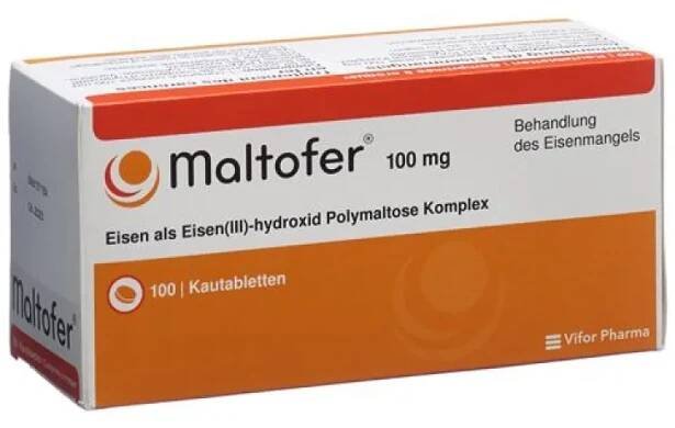 Maltofer chewable tablets 100 mg 100 ks