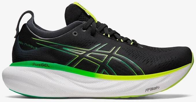 Asics Gel-Nimbus 25 black lime zest pánské - Best4Run Běžecká speciálka