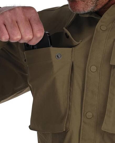 Rybářská košile Simms Lodge Work Shirt Driftwood | CzechNymph.cz