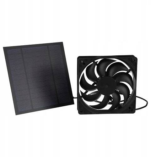 Přenosná vodotěsná sada ventilátoru solárního panelu pro kurníky