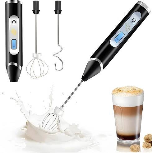 RUČNÍ ELEKTRICKÝ NAPĚŇOVAČ KÁVOVÉHO MLÉKA MINI MIXÉR 3 RYCHLOSTI