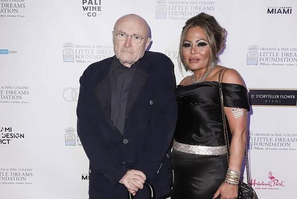 Phil Collins and Orianne Cevey