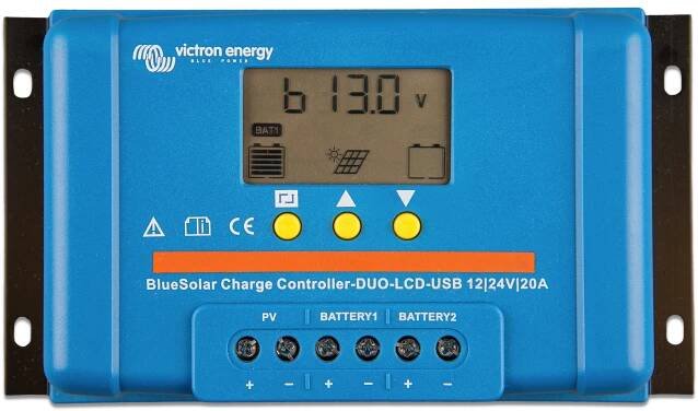 Solární regulátor nabíjení BlueSolar PWM (DUO) LCD&USB | Victron Energy
