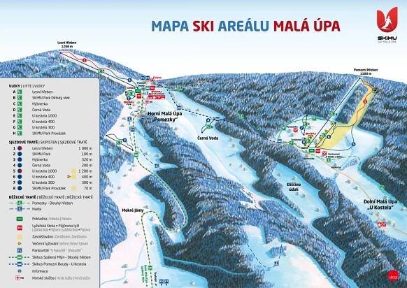 Malá Úpa Průvodce po středisku, mapa lokací & Malá Úpa ubytovaní