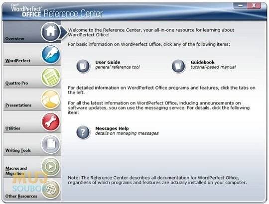 Corel WordPerfect Office ke stažení zdarma - download
