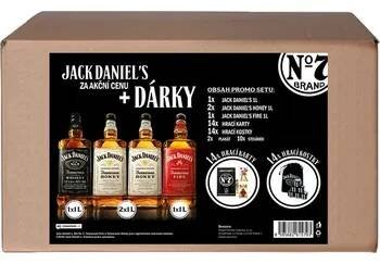 Jack Daniel's Jack Daniel's set 4x1l + karty a kostky