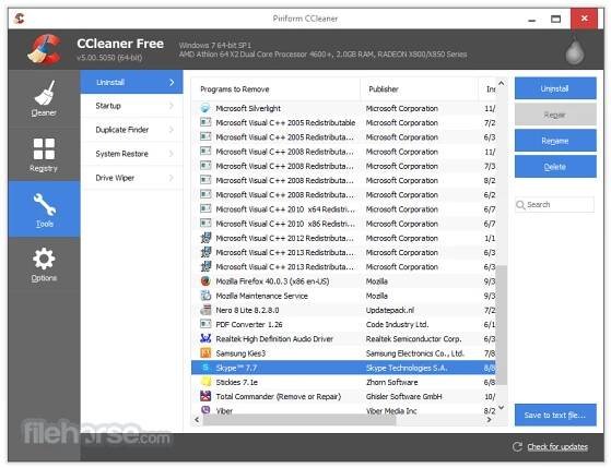 CCleaner 6.38 Screenshot 4