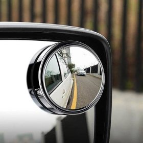 1 Pcs Wide Angle Round Car Rearview Mirror Car Reversing Auxiliary Rear View Mirror Car Blind Spot Adjustable Lens