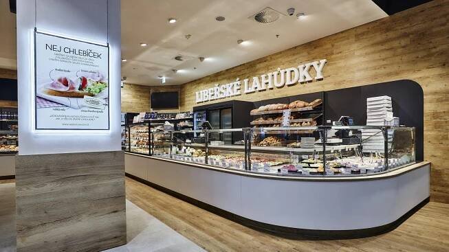 Libeřské lahůdky OC Arkády, Praha - FESCHU lighting & design
