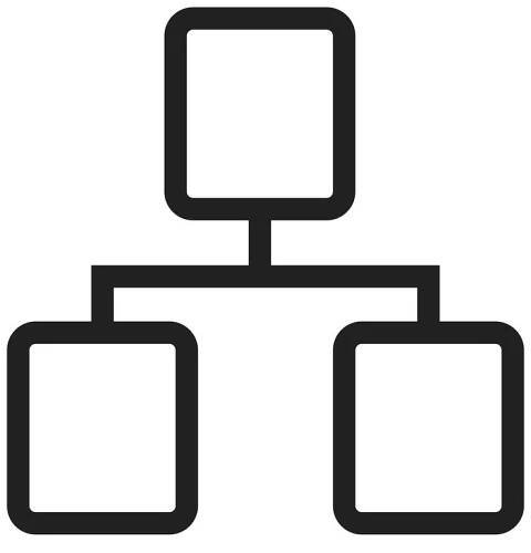Sitemap, team work icon — Ilustrace